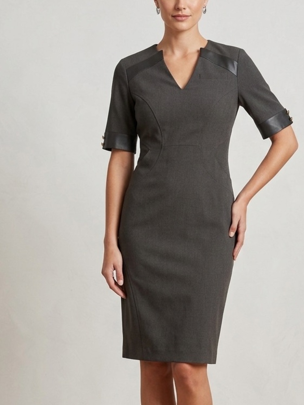 NWT Delta Airlines Flight Attendant Uniform Midi Sheath Dress Size 16